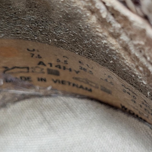 Timberland Ankle Boots Womens 7.5 Savin Hill Brown Leather Weave Pull On 4160 - Picture 11 of 13